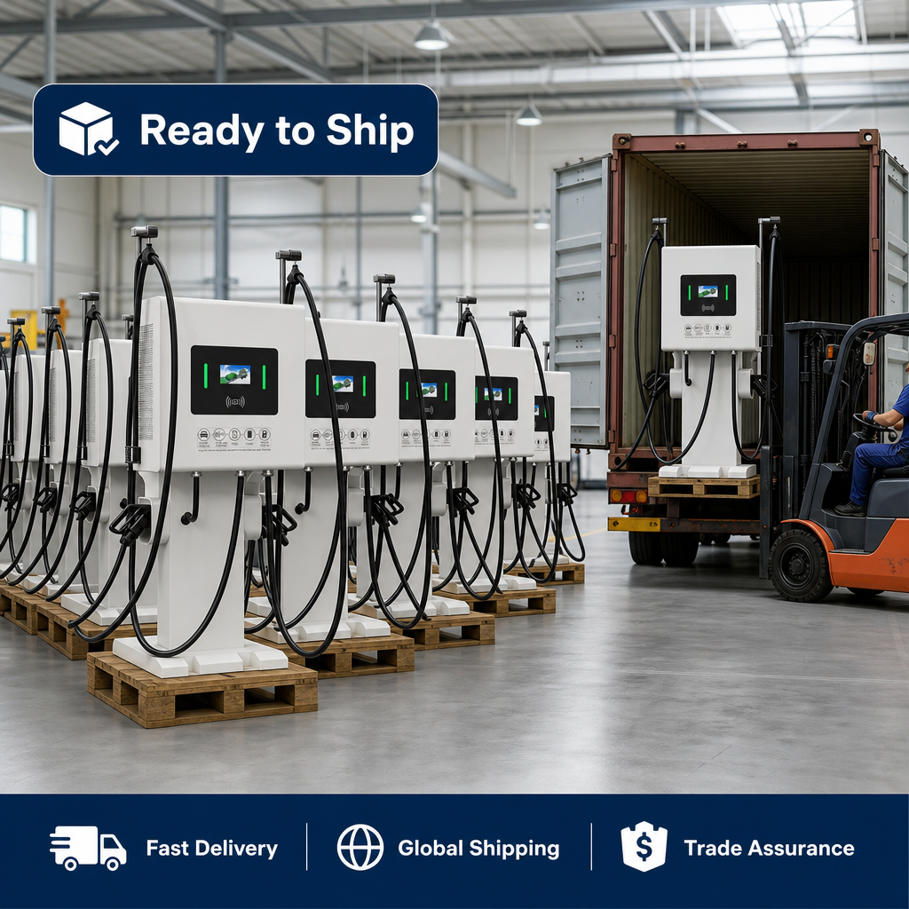 Advanced 40kw 60kw 80kw Stand Column DC Fast EV Charging Station With Dynamic Load Balancing - Smart, Networked and Payment-Ready