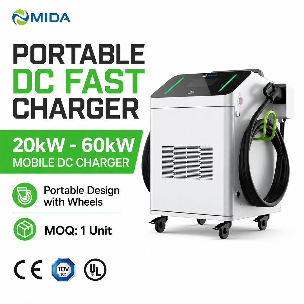 Battery Integrated 30kW 40kW Portable DC EV Charger CCS2 Off Grid Mobile Charging Station Remote Site - Smart Control and Multi-Standard