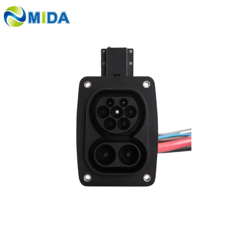 China DC 60A 80A 125A CCS 2 car socket CCS2 charging inlet EV socket ...