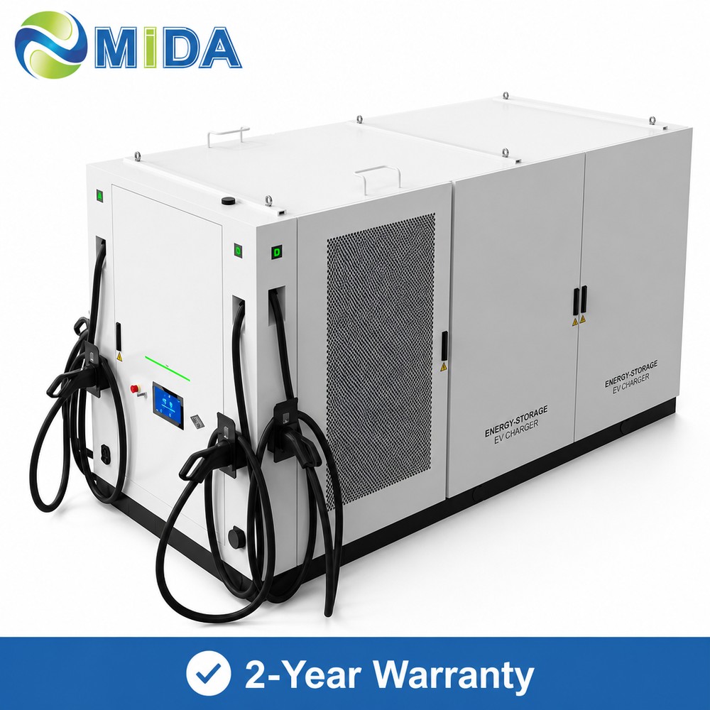 200kWh 120kW PV BESS EV Charging Station For Commercial Fleet Electrification Infrastructure Deployment Projects - Off-Grid, Microgrid and Fleet Ready