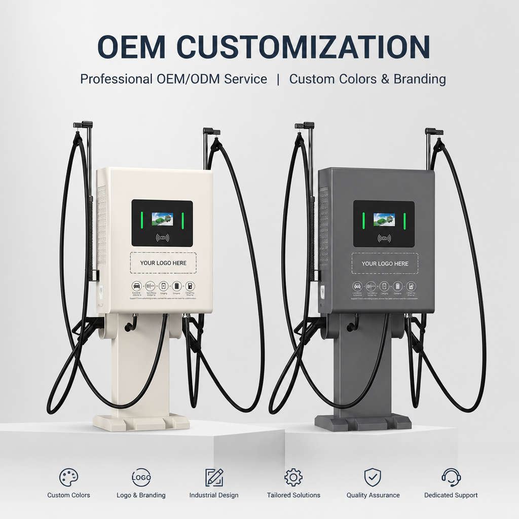 Modern 40kw 60kw 80kw Stand Column DC Fast EV Charger Station For Smart City Infrastructure - Smart, Networked and Payment-Ready