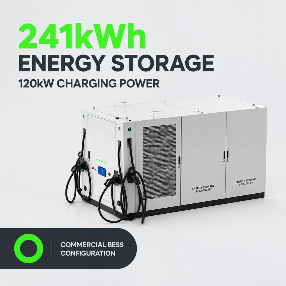 Modular BESS Energy Storage EV Fast Charging System Demand Peak 418kWh 200kW Commercial Applications - Integrated BESS and DC Charging Architecture