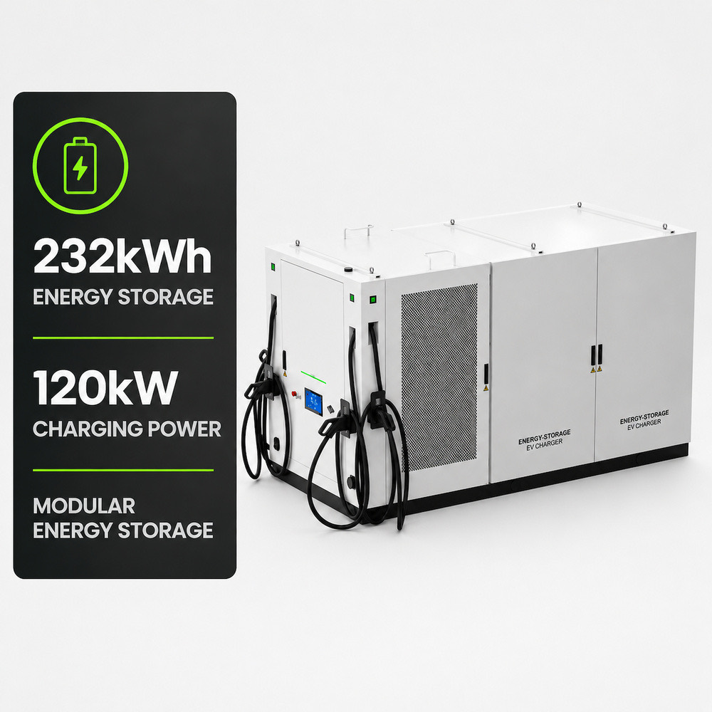 Load Balancing BESS Energy Storage EV Fast Charger Generator 522kWh 240kW 60kWh 30kW Energy - Smart Management, OCPP and Remote Control