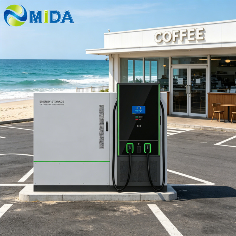 522kWh 240kW BESS EV Charging Station Solar Integration Commercial Demand Management Infrastructure Deployment Projects - Integrated Solar-Plus-Storage DC Charging