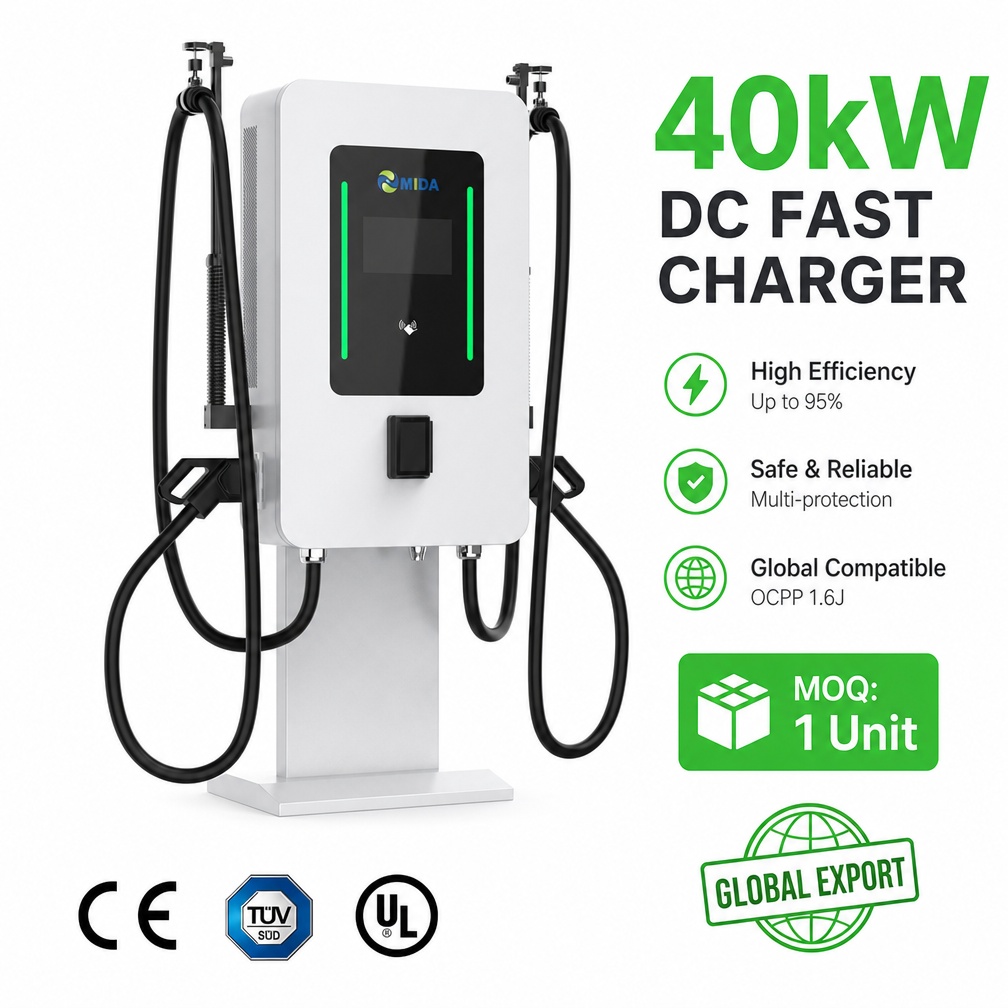 High Power 60kw 80kw Stand Column DC Fast EV Charger Public Electric Car Charging Station - Smart, Networked and Payment-Ready
