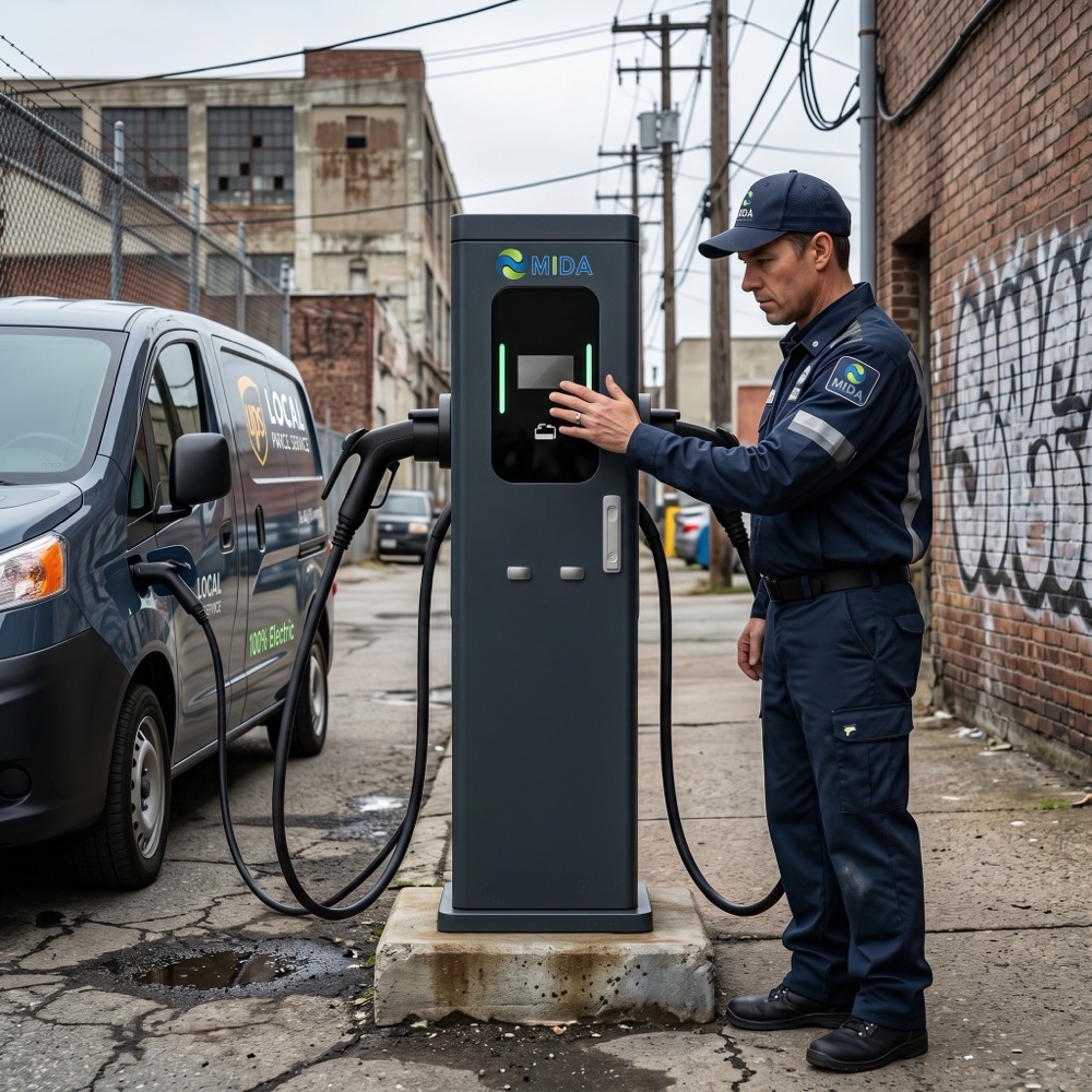 44KW commercial ev charger station