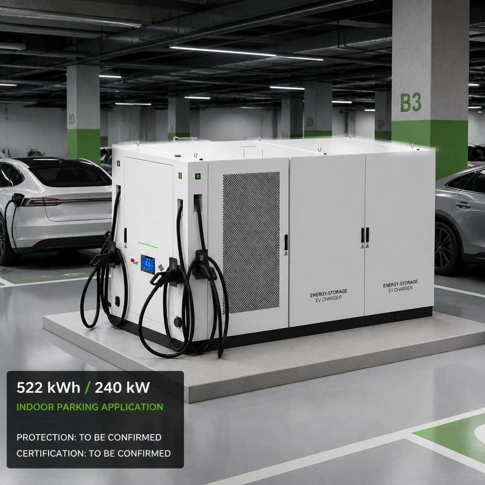 Containerized BESS Energy Storage EV Charging Infrastructure Canada Winter 960kWh 420kW Project Supply - Peak Shaving and Demand Charge Reduction