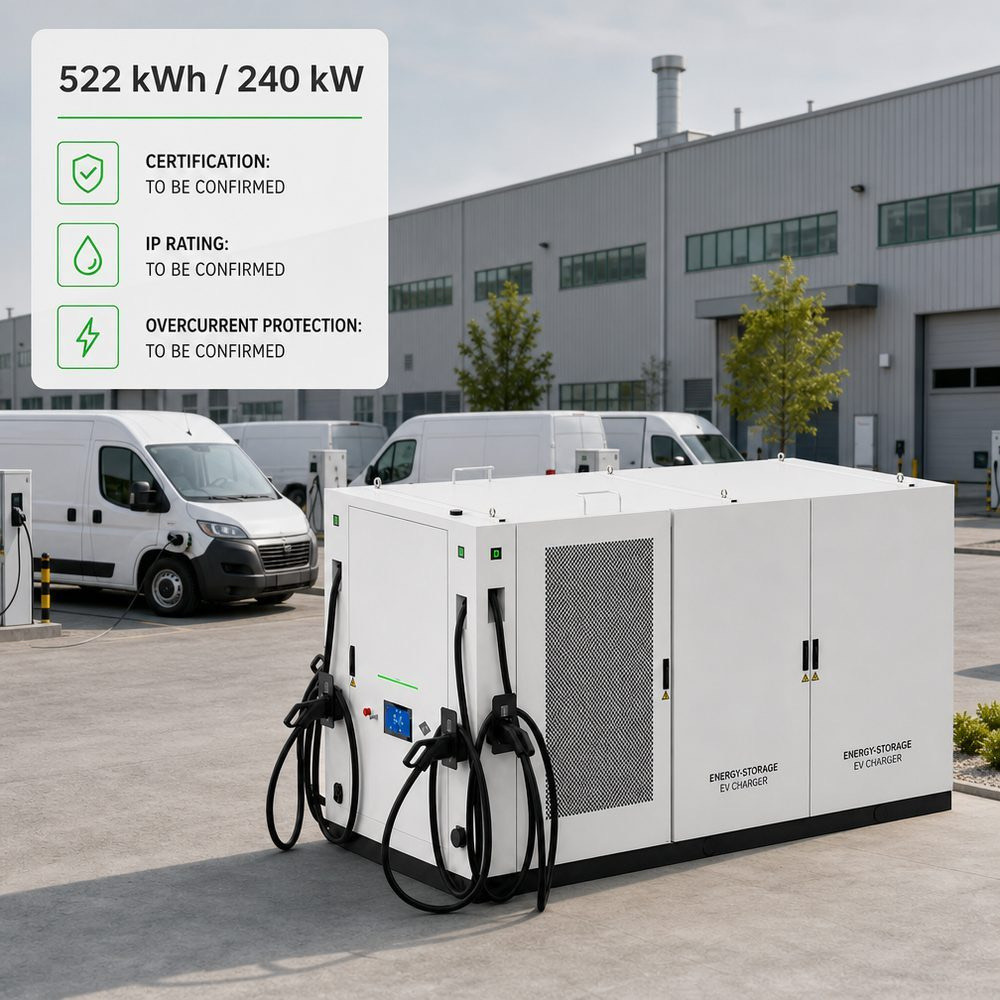 Solar Plus Storage BESS EV Charging Microgrid System Grid Fleet 960kWh 420kW Industrial Deployment - Solar Integration and Off-Grid Resilience