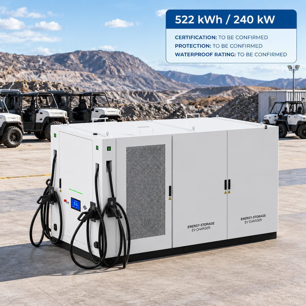 Load Balancing BESS Energy Storage EV Fast Charger Solar Renewable 100kW 240kWh Utility Deployment - After-Sales Support and OEM ODM Service
