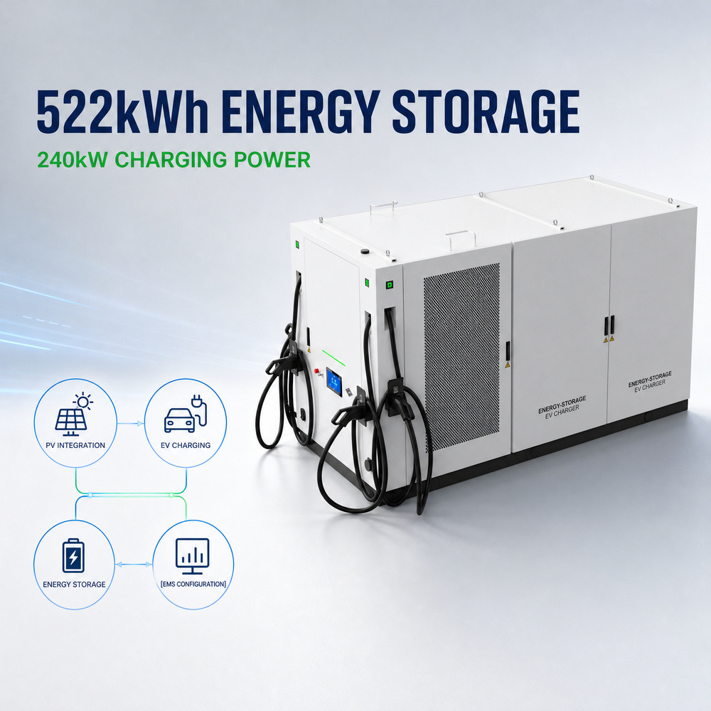 Renewable BESS Solar Storage EV Charging System Offgrid Load 60kWh 30kW 120kW 241kWh Utility - Smart Management, OCPP and Remote Control