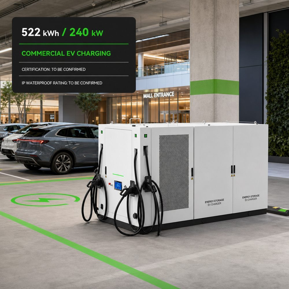 Containerized BESS Energy Storage EV Charging Infrastructure Grid 160kWh 90kW 216kWh 120kW Fleet Depot - Solar Integration and Off-Grid Resilience