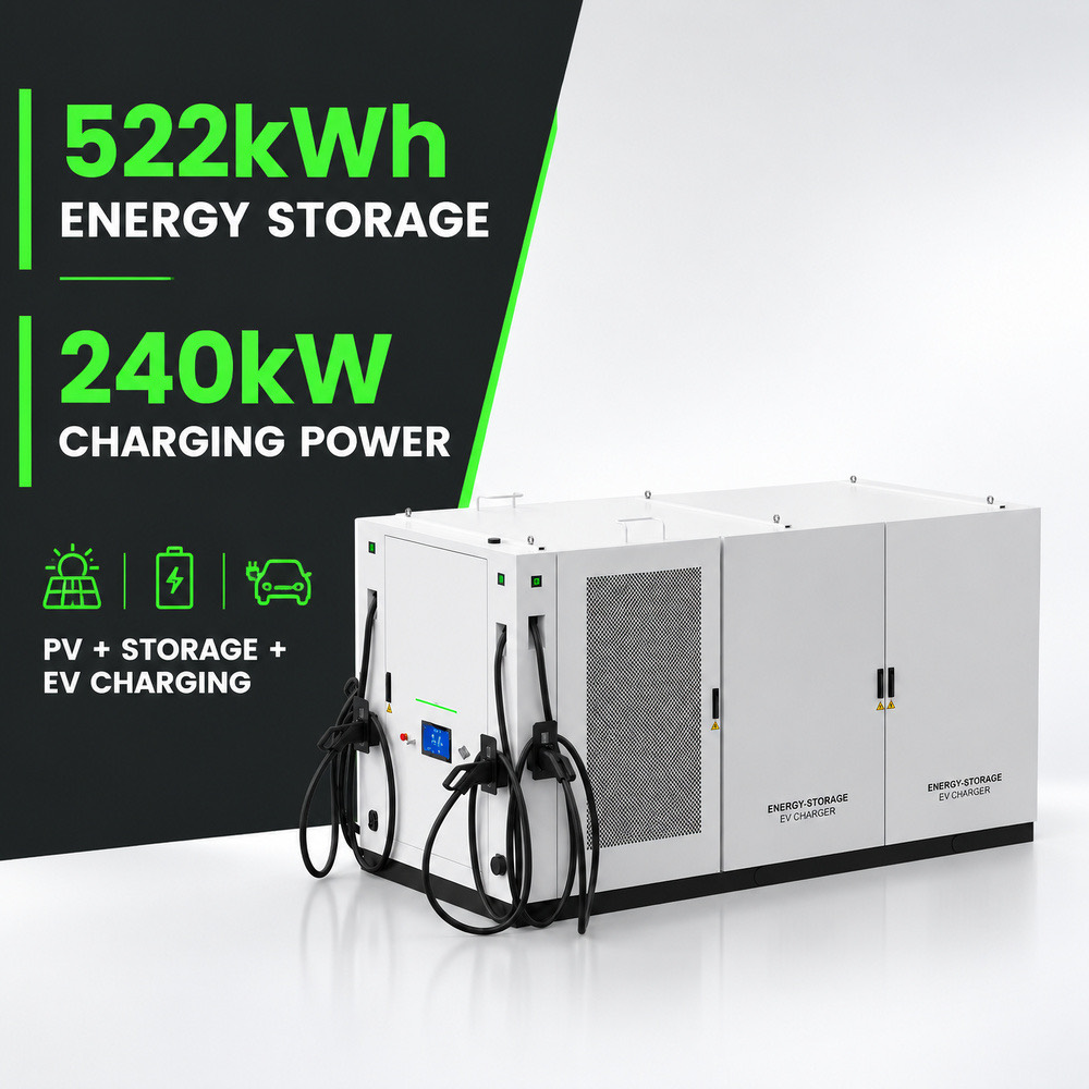Peak Shaving BESS Energy Storage EV Charging Station Commercial 60kWh 30kW 120kW 241kWh Utility - LFP Battery Safety and Long Cycle Life