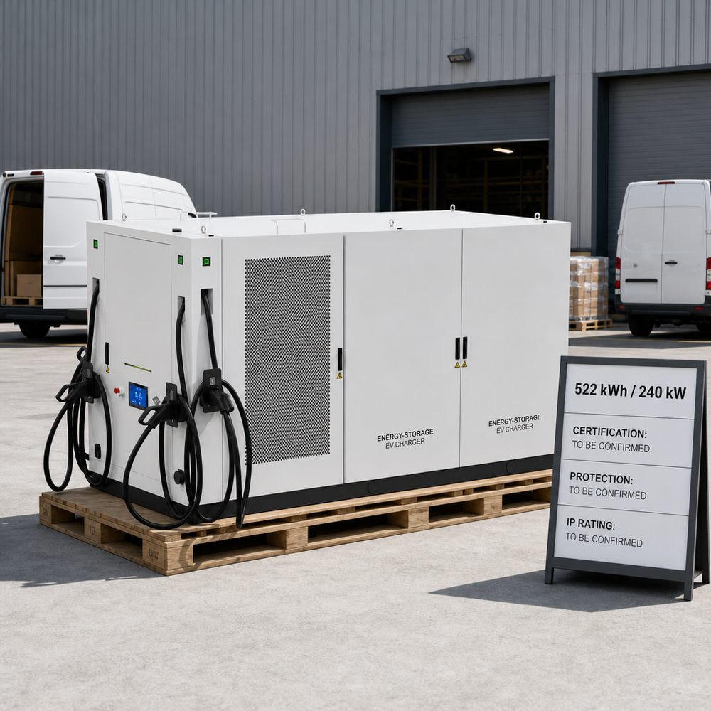 Wholesale BESS Battery Storage EV Charging Station Fast 522kWh 240kW 60kWh 30kW Industrial Deployment - Outdoor-Rated Durability and Global Certification