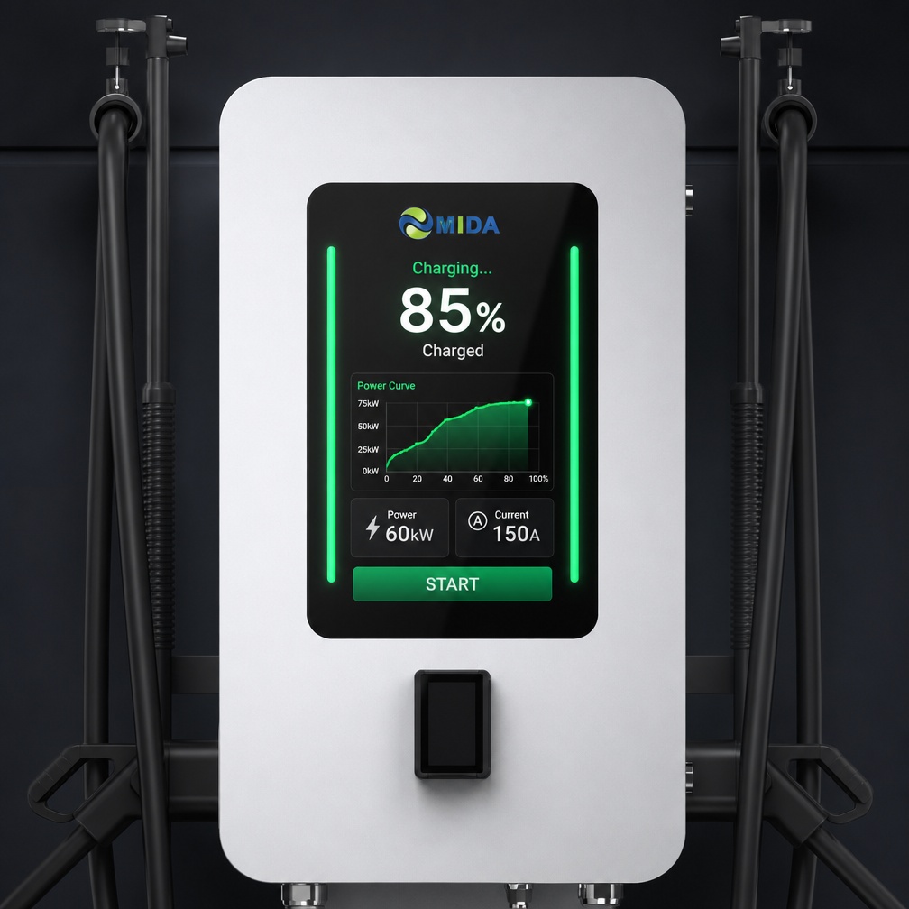 Heavy Duty 40kw 60kw 80kw DC EV Fast Charging Pile For Parking Lot Commercial Use - Flexible 40kW-80kW Power Options