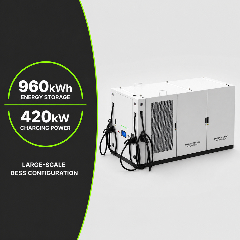 Fleet Charging BESS Battery Storage EV Infrastructure Renewable 418kWh 200kW 1MWh 480kW Utility Deployment - Modular Scalability and Flexible Deployment