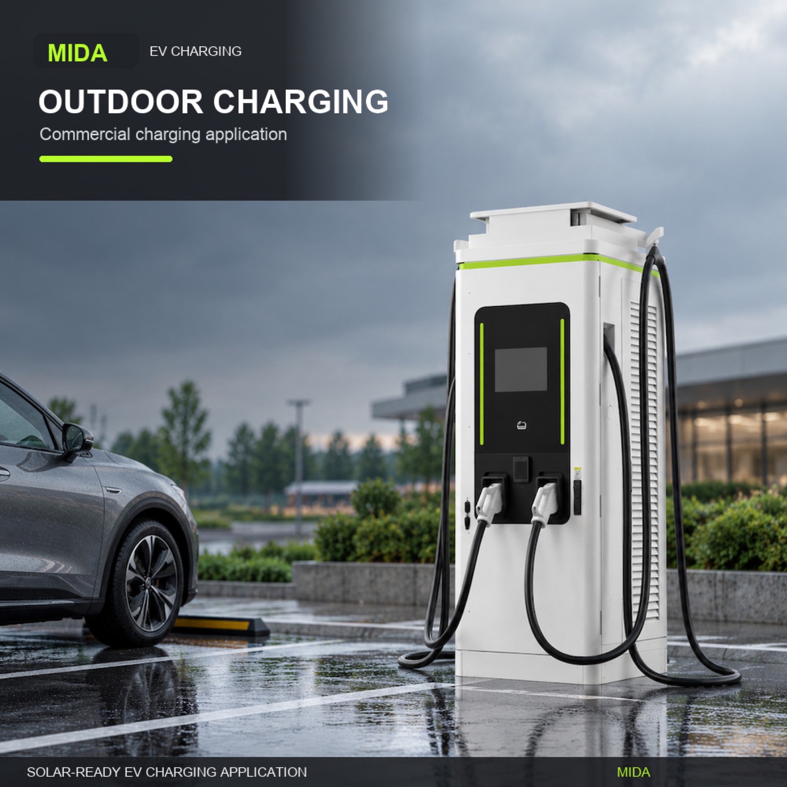 Hybrid Solar DC DC 160kW 210kW 300kW UltraRapid Motorway EV Charging System Retail Charging - Safety, Compliance and Long Service Life