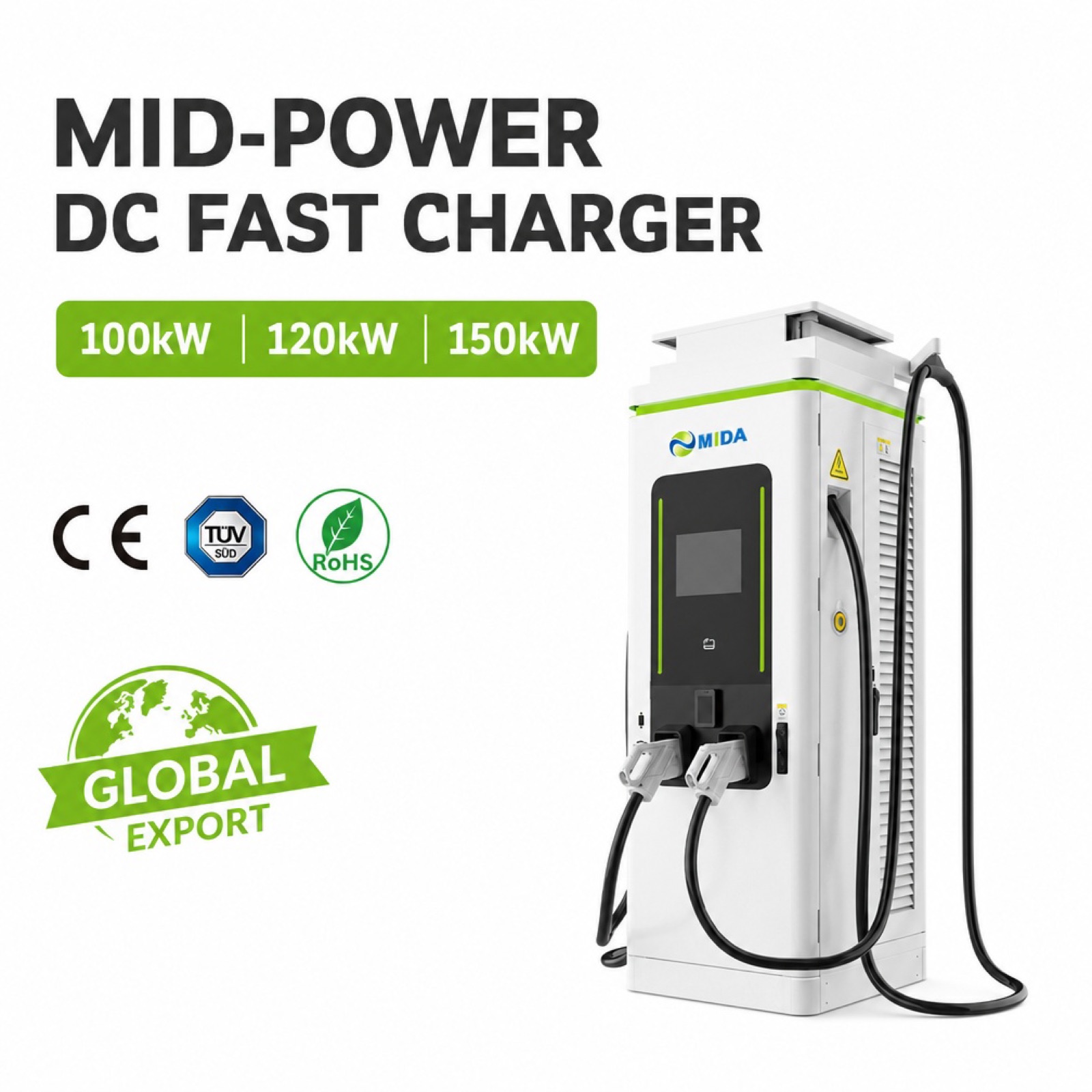 Solar Plus Storage DC 210kW 300kW Fleet EMS DC EV Charging System Emergency Charging - Grid-Tie, Off-Grid and Hybrid Operation
