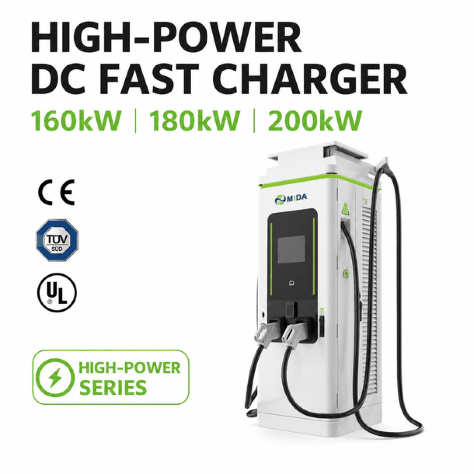 Solar CCS1 NACS DC 90kW 150kW V2H Public DC EV Charger Motorway Service Area - Solar PV DC-DC Charging Efficiency
