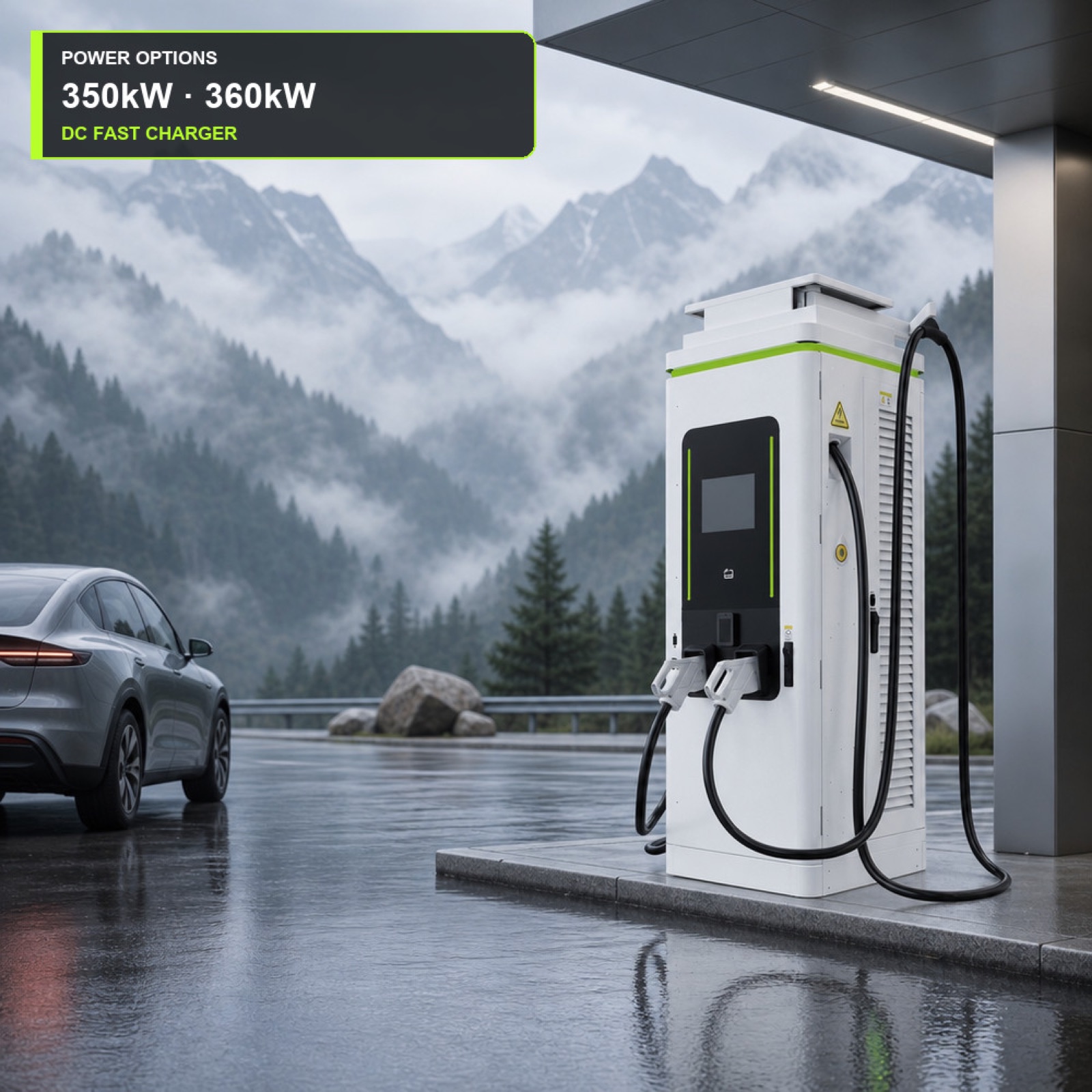 Solar CCS1 NACS DC 90kW 150kW V2H Public DC EV Charger Motorway Service Area - Safety, Compliance and Long Service Life