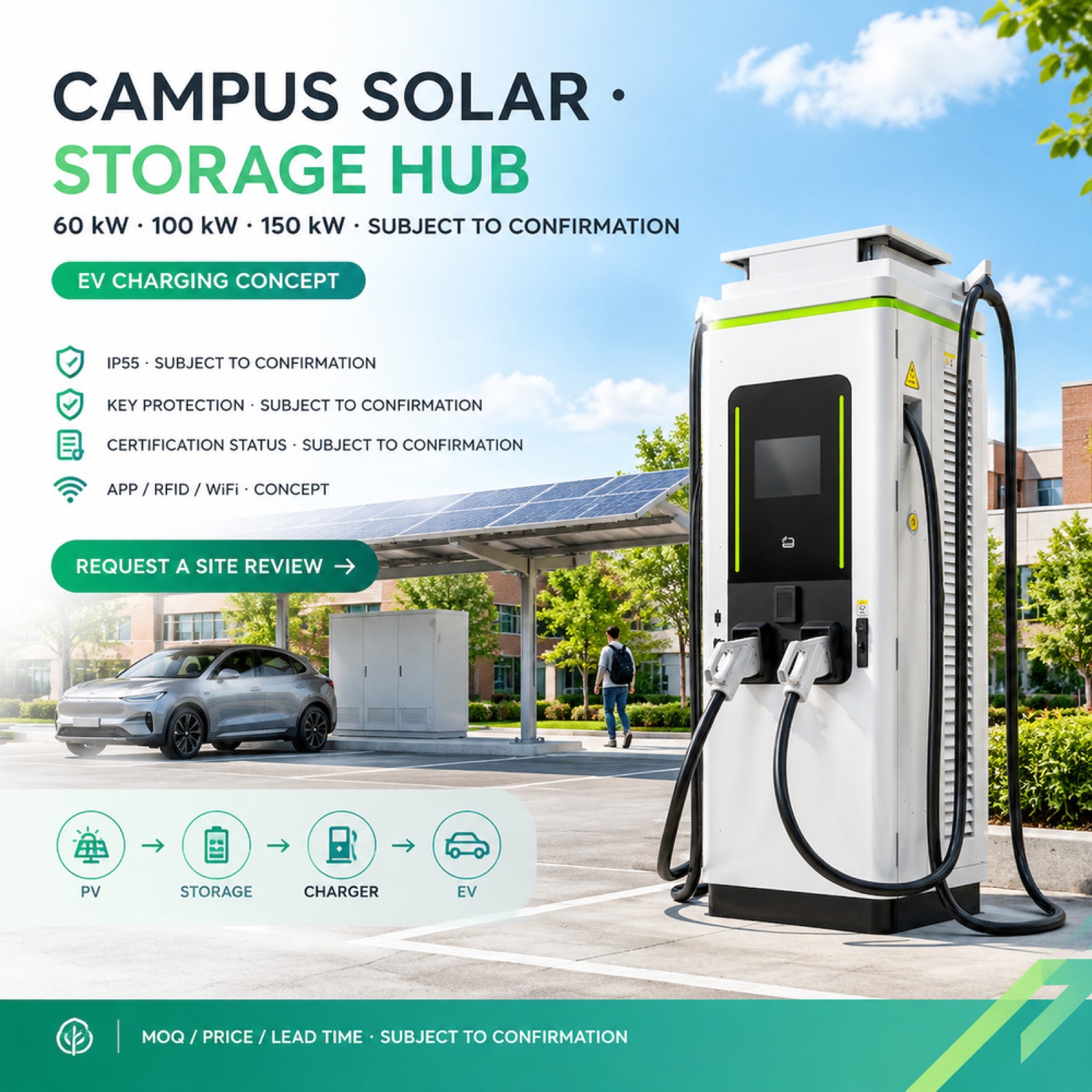 Solar CHAdeMO DC DC 160kW 210kW Wind SmartCharging EV Charger Renewable Energy Charging OEM - Solar PV DC-DC Charging Efficiency