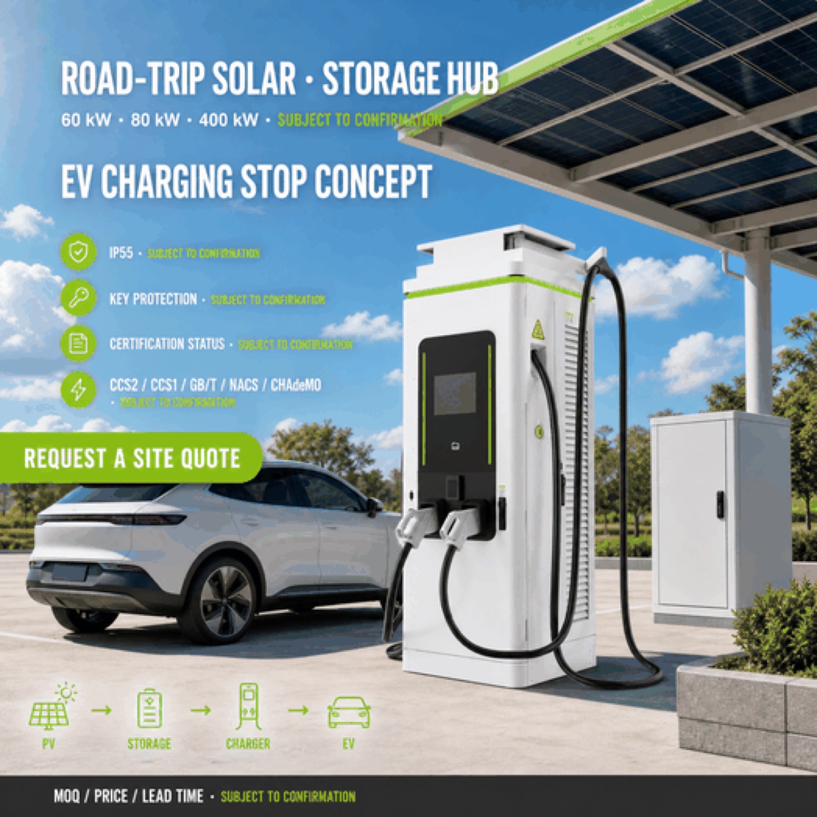 400kW 600kW V2G Grid Solar 800V DC DC High Power Charger Car Park Charging - Smart, Networked and Payment-Ready DC Charger