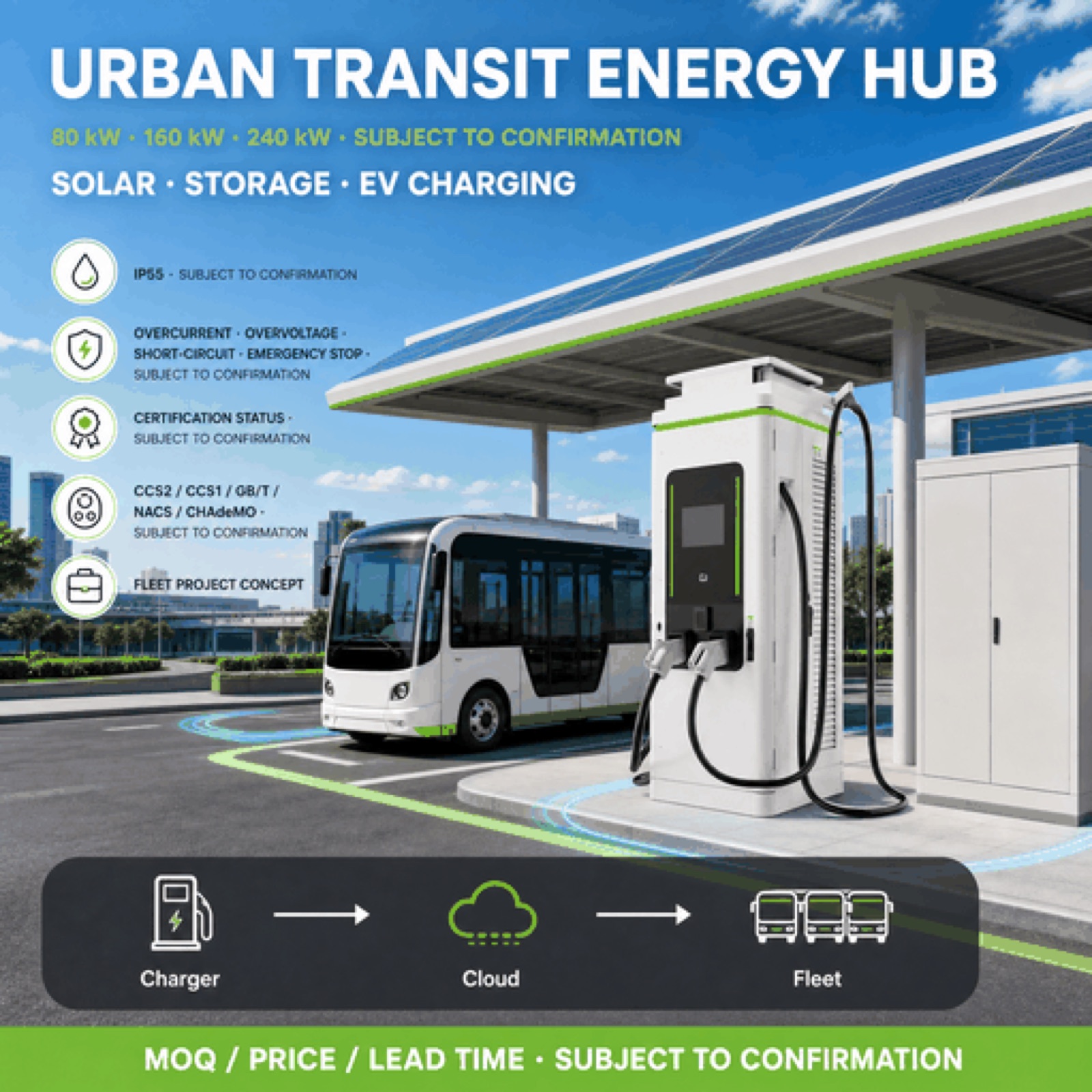 360kW 480kW Germany ISO15118 Solar Canopy DC DC EV Charger Smart Grid Charging Fleet - Grid-Tie, Off-Grid and Hybrid Operation