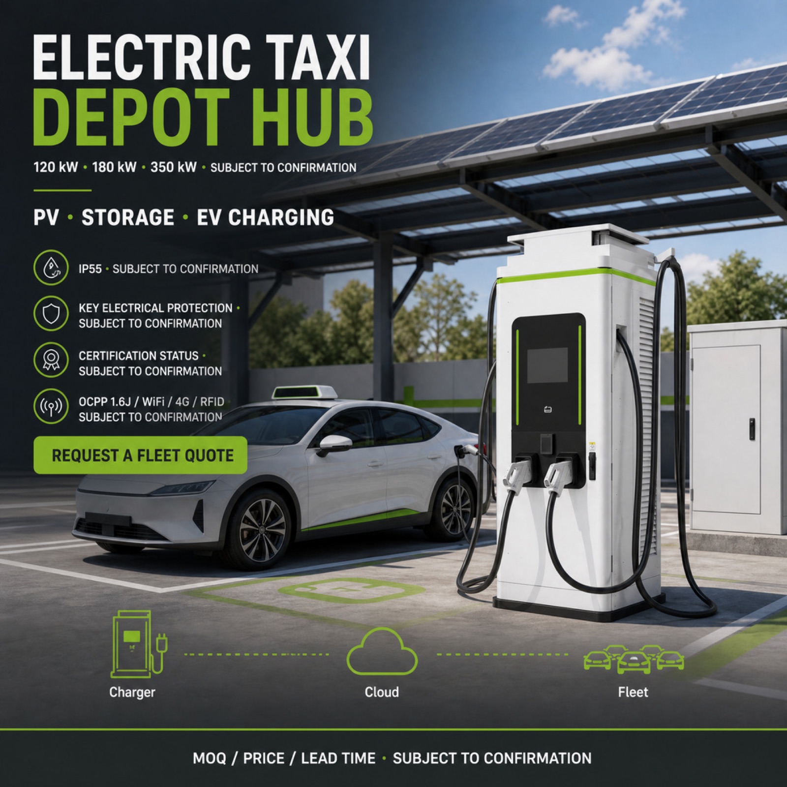 210kW 300kW Rugged Remote Solar Plus Storage DC DC EV Charging System Smart Charging - High Efficiency and Lower Operating Cost