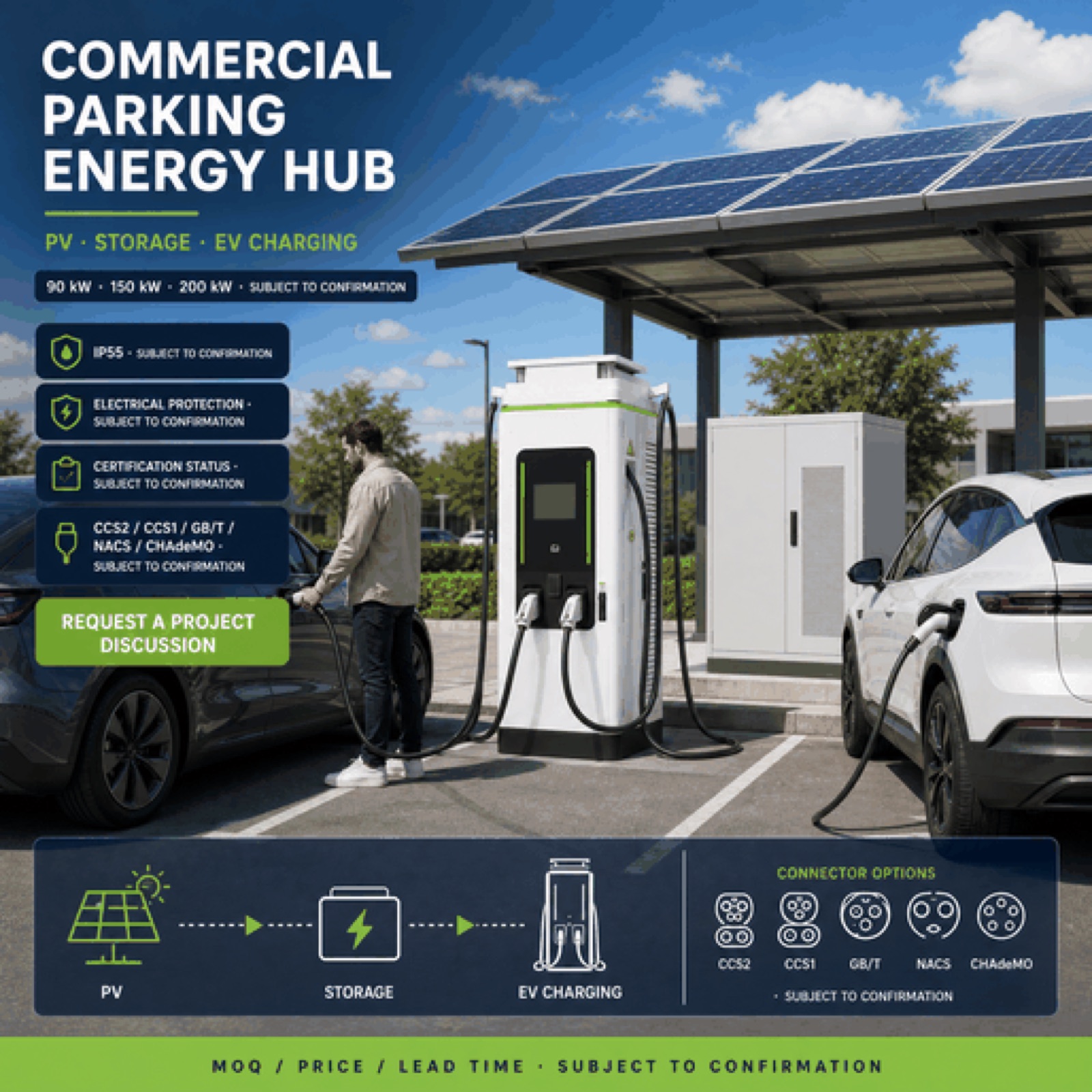 350kW 420kW Remote Fast Hybrid Solar DC DC EV Charging System Smart Grid Charging - Solar PV DC-DC Charging Efficiency