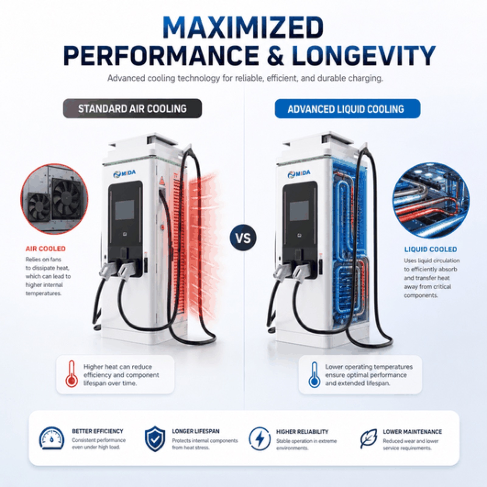 Direct PV To EV 150kW 200kW 280kW Resilience V2H DC DC Charger Heavy Duty - Solar PV DC-DC Charging Efficiency