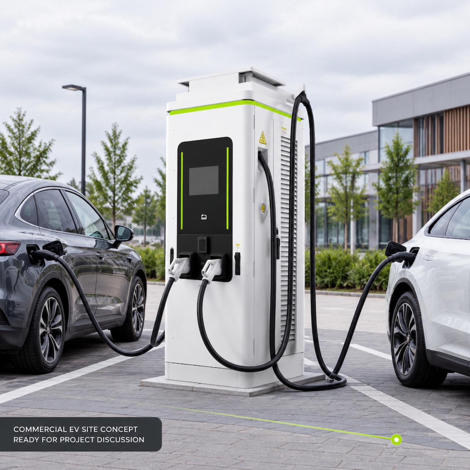 Mobile Solar DC DC 400kW 600kW Urban Commercial EV Charging System Emergency Roadside Charging - Grid-Tie, Off-Grid and Hybrid Operation