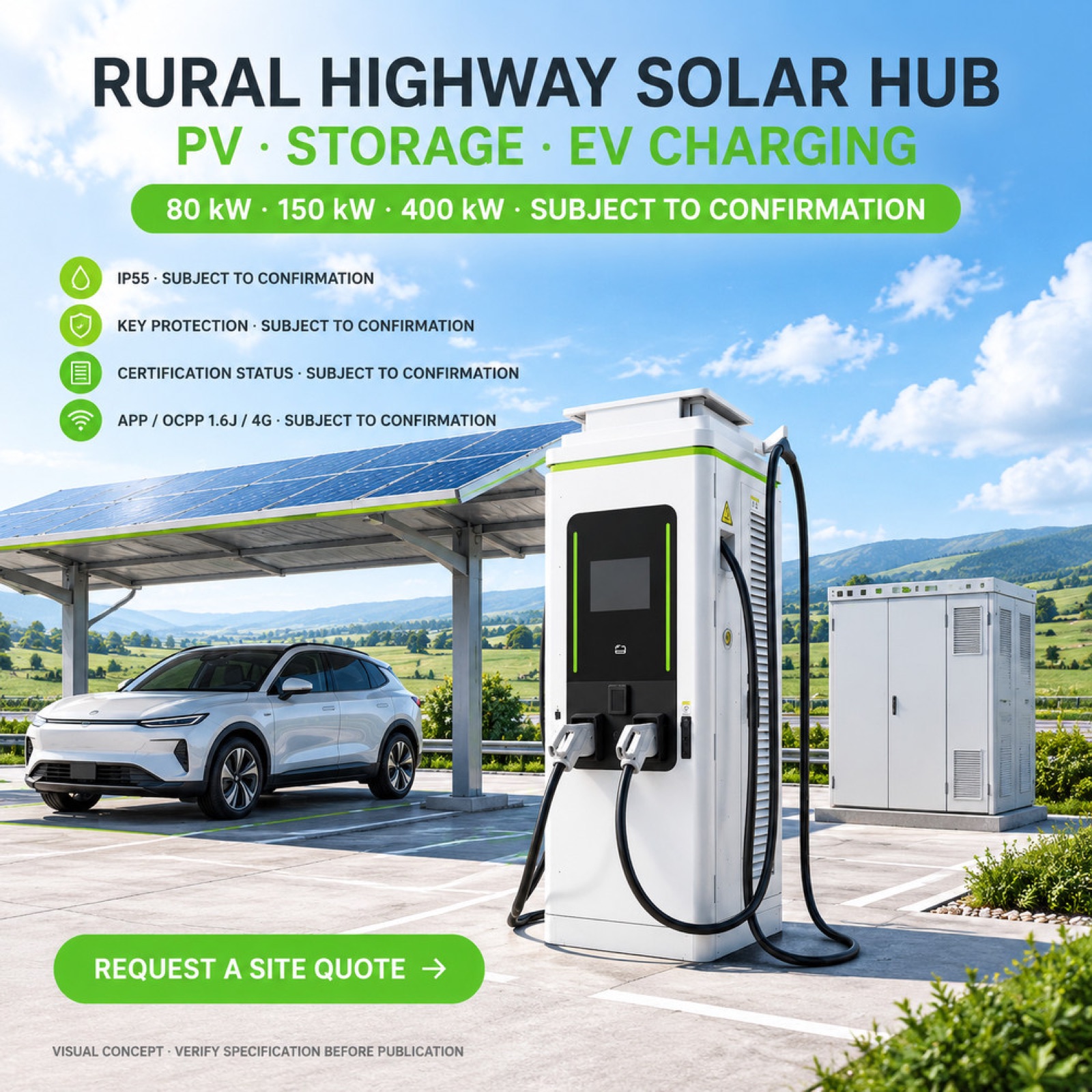 350kW 420kW 60kW Autobahn Germany Rooftop Solar DC DC EV Charger Highway Charging Hub - Solar PV DC-DC Charging Efficiency