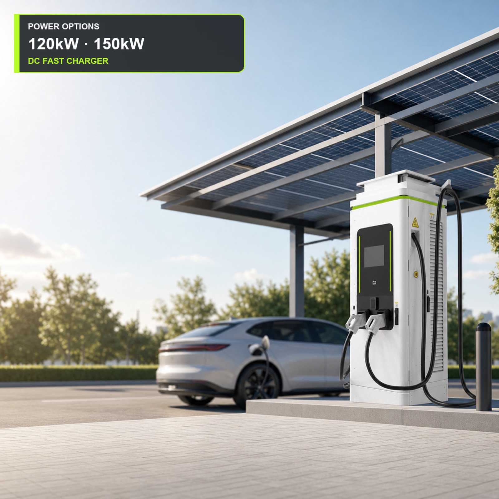 160kW 80kW CCS2 Commercial DC Fast Charging Hub Public Rugged Taxi Fleet Charging Open - Built for Demanding Outdoor Commercial Duty