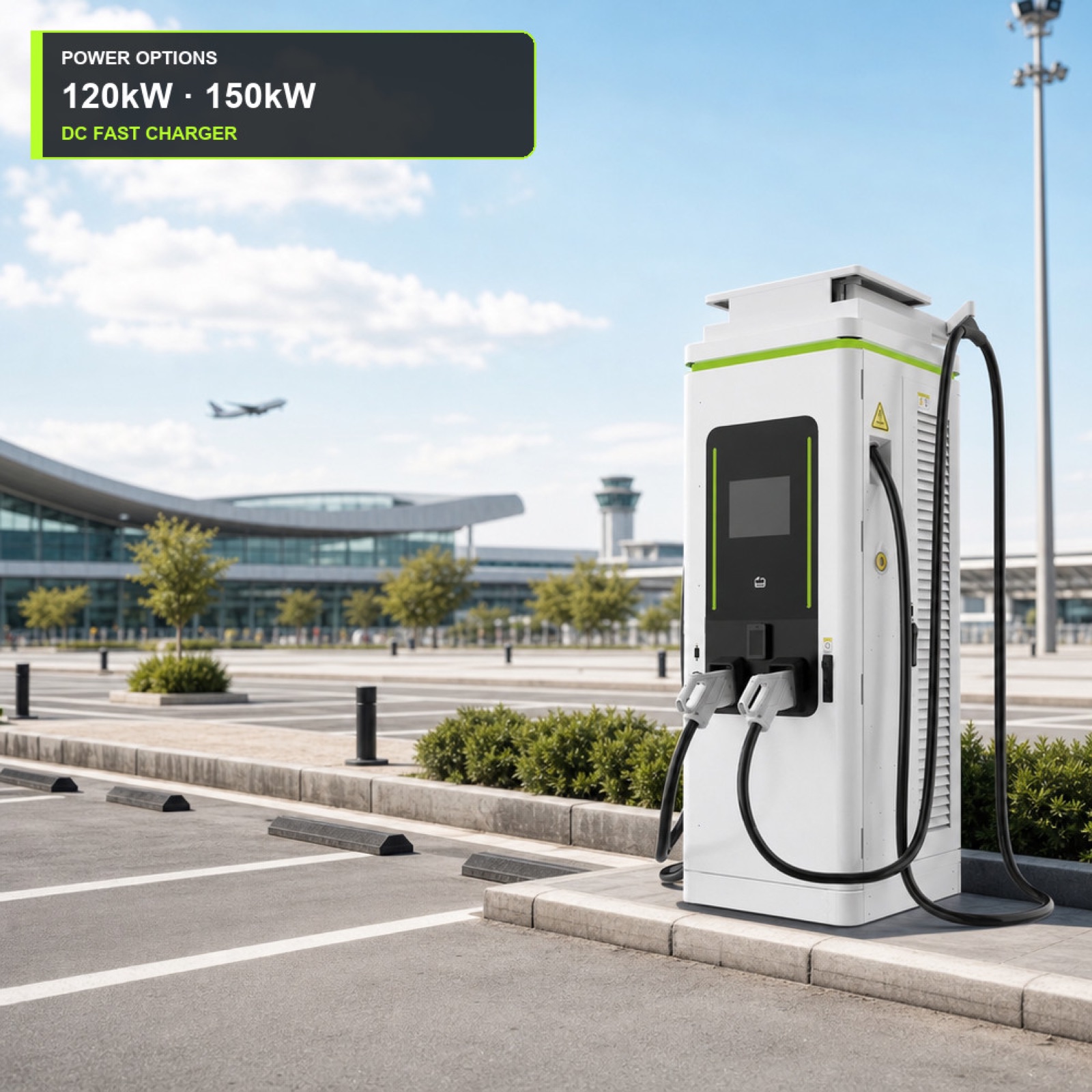Renewable Solar DC 160kW 180kW EV Charging Station 800V United Motorway Service Area Scalable - Grid-Tie, Off-Grid and Hybrid Operation