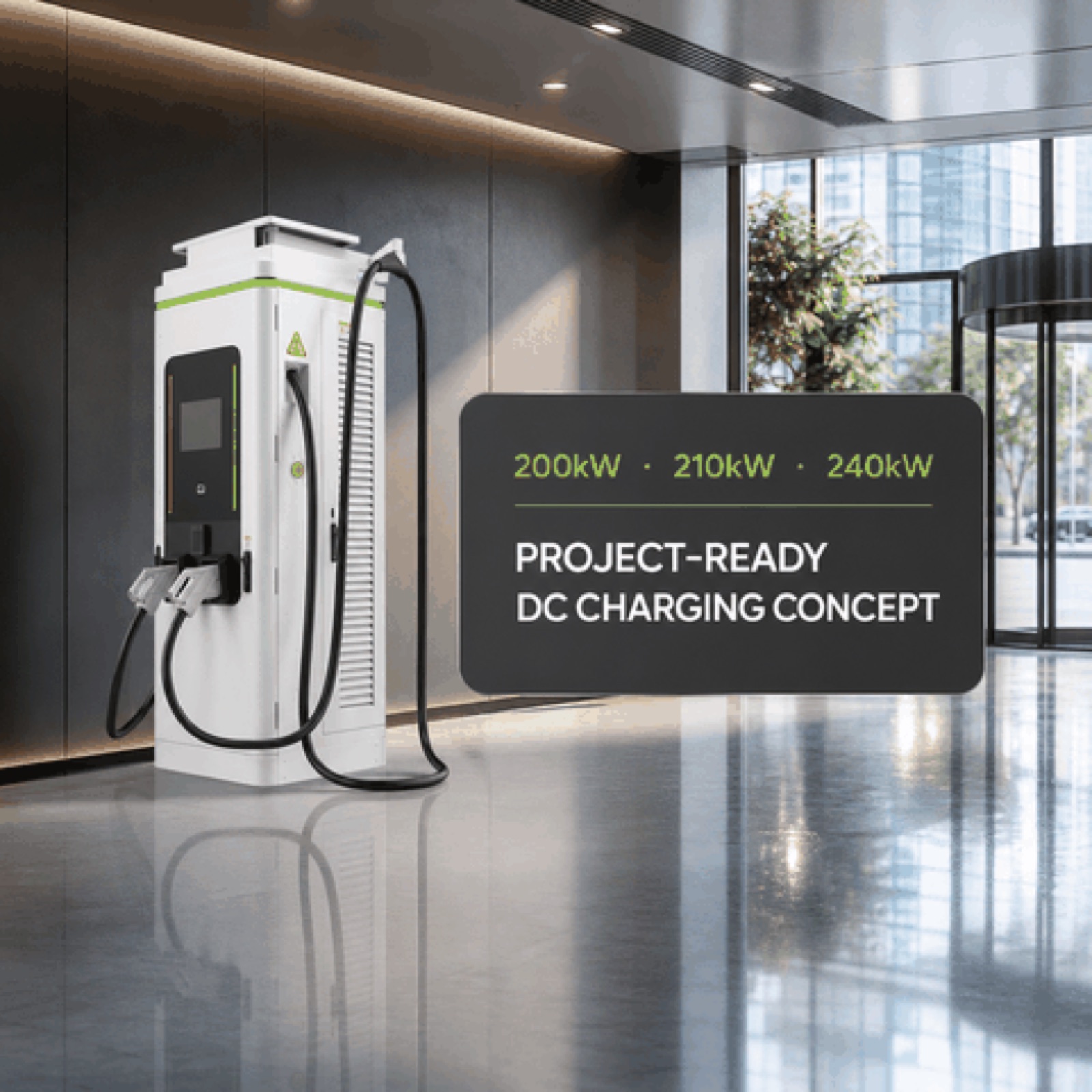 Ultra Rapid DC 160kW 90kW EV Charger Managed Public Port Logistics Charging Smart Operation - High Efficiency and Lower Operating Cost