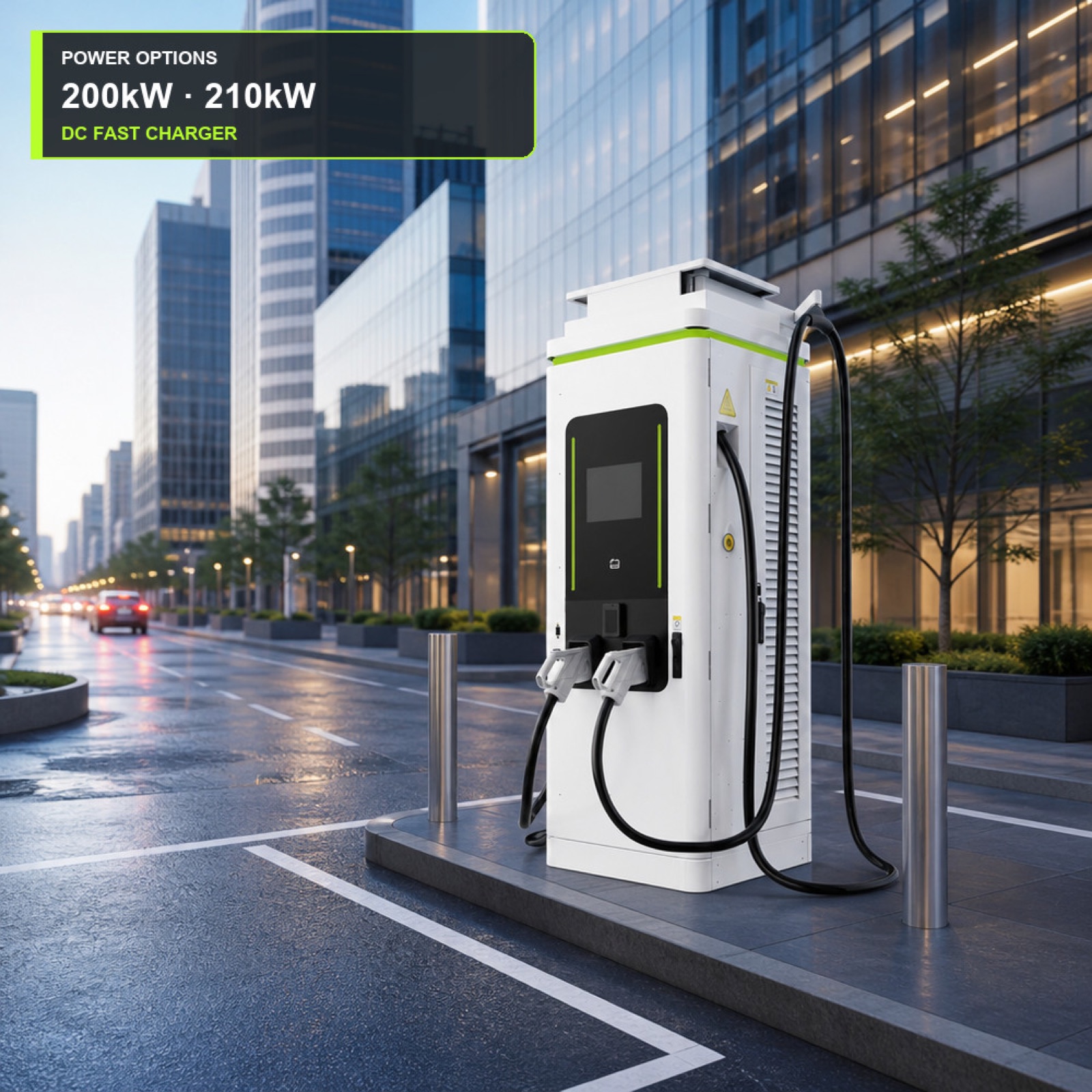 Fleet Depot DC 90kW 160kW Fast Charger Grid Kingdom Retail Parking Charging Rugged Enclosure - Built for Demanding Outdoor Commercial Duty