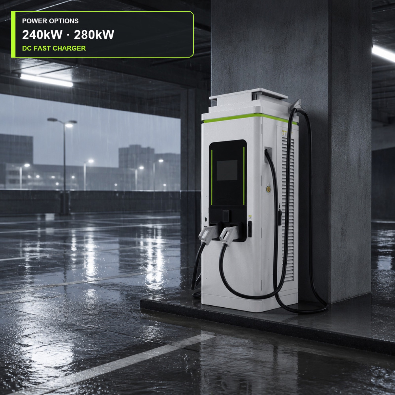 100kW 420kW Highway DC Fast EV Charging Hub Zealand OCPP Hotel Destination Charging Dynamic - Flexible 100kW-420kW Floor-Standing DC Power