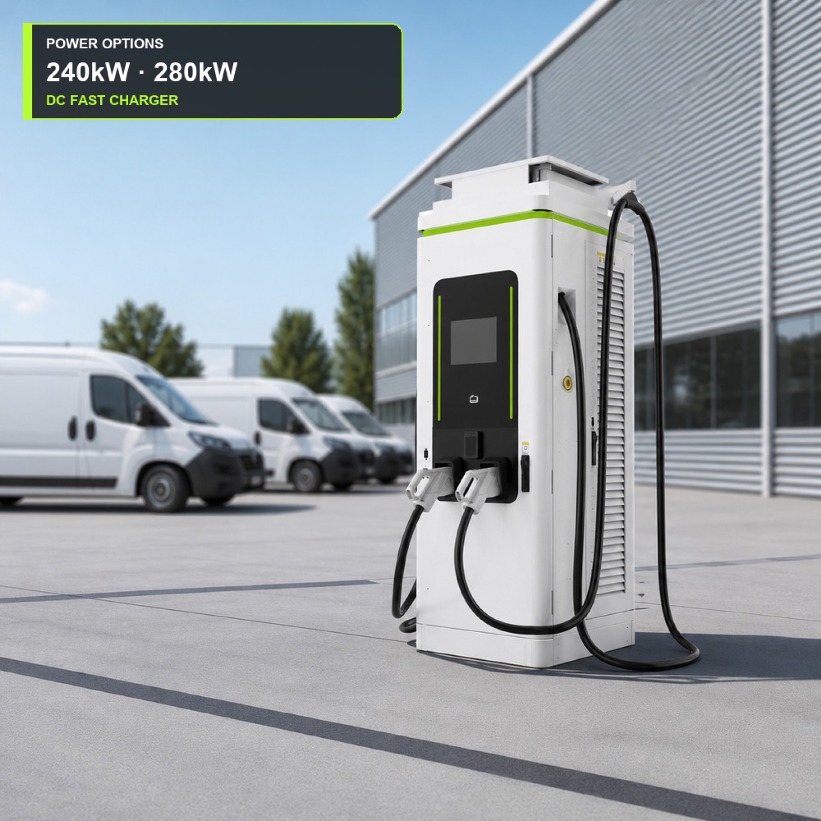 High Power DC 240kW 150kW EV Charger Public CCS2 Airport Fleet Charging Rugged Enclosure - Fast Deployment Across Many Commercial Sites