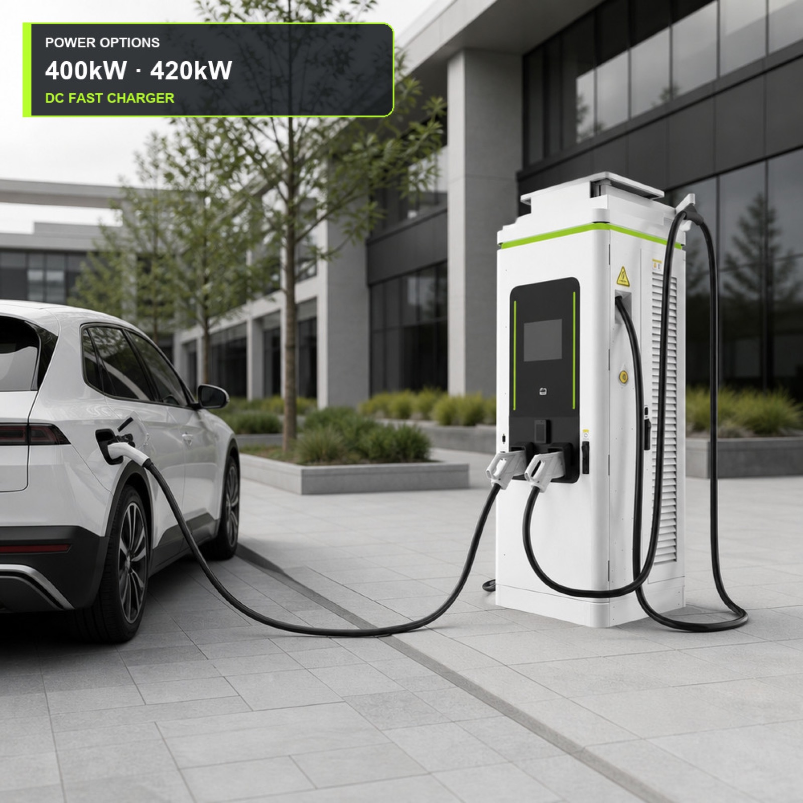 100kW 160kW CCS2 OCPP DC Fast EV Charger Rugged Highway Urban Fast Charging Cloud - Built for Demanding Outdoor Commercial Duty