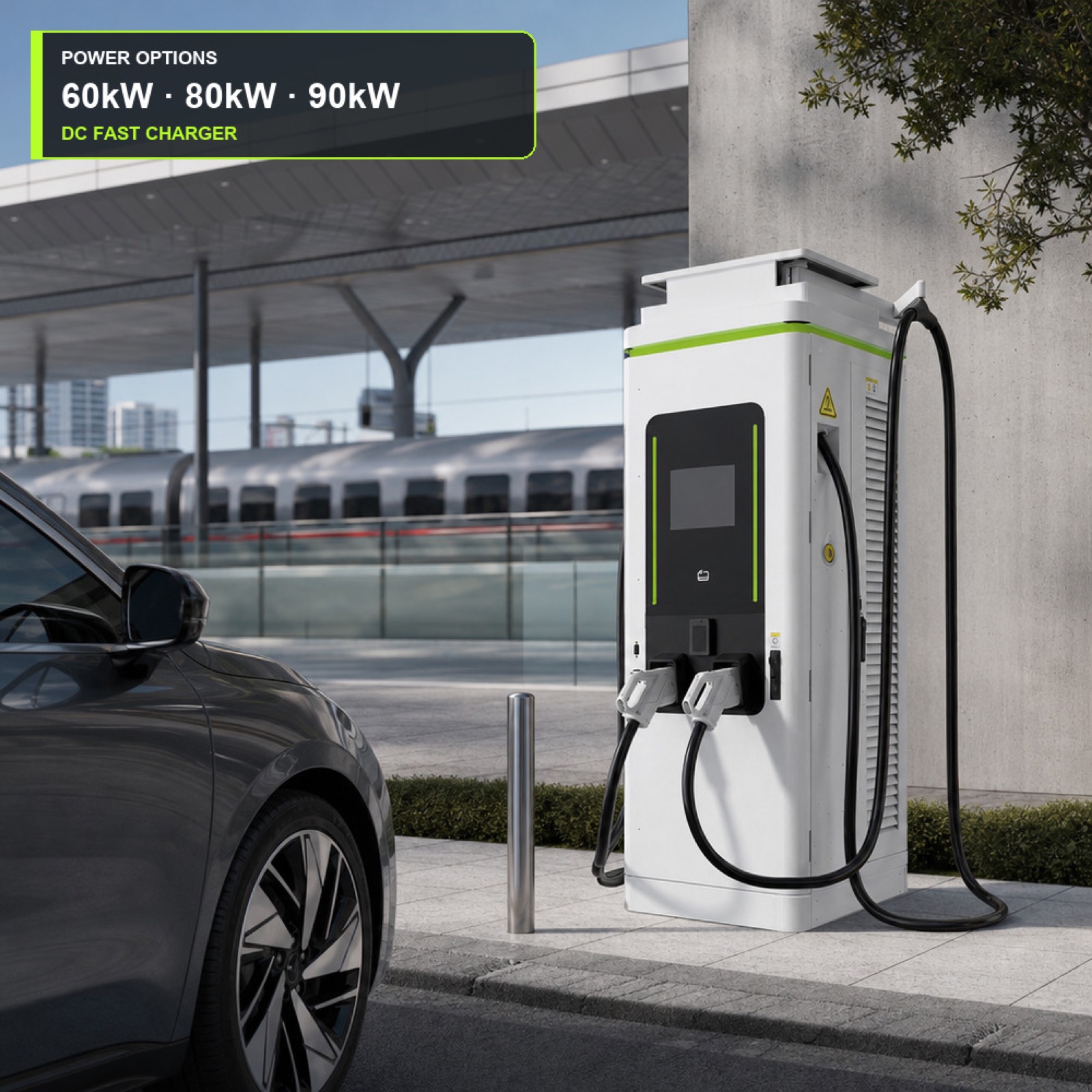 Fleet Depot DC 120kW 480kW Fast Charger Grid Managed Resort Public Charging Network Ready - Smart, Networked and Payment-Ready DC Charger