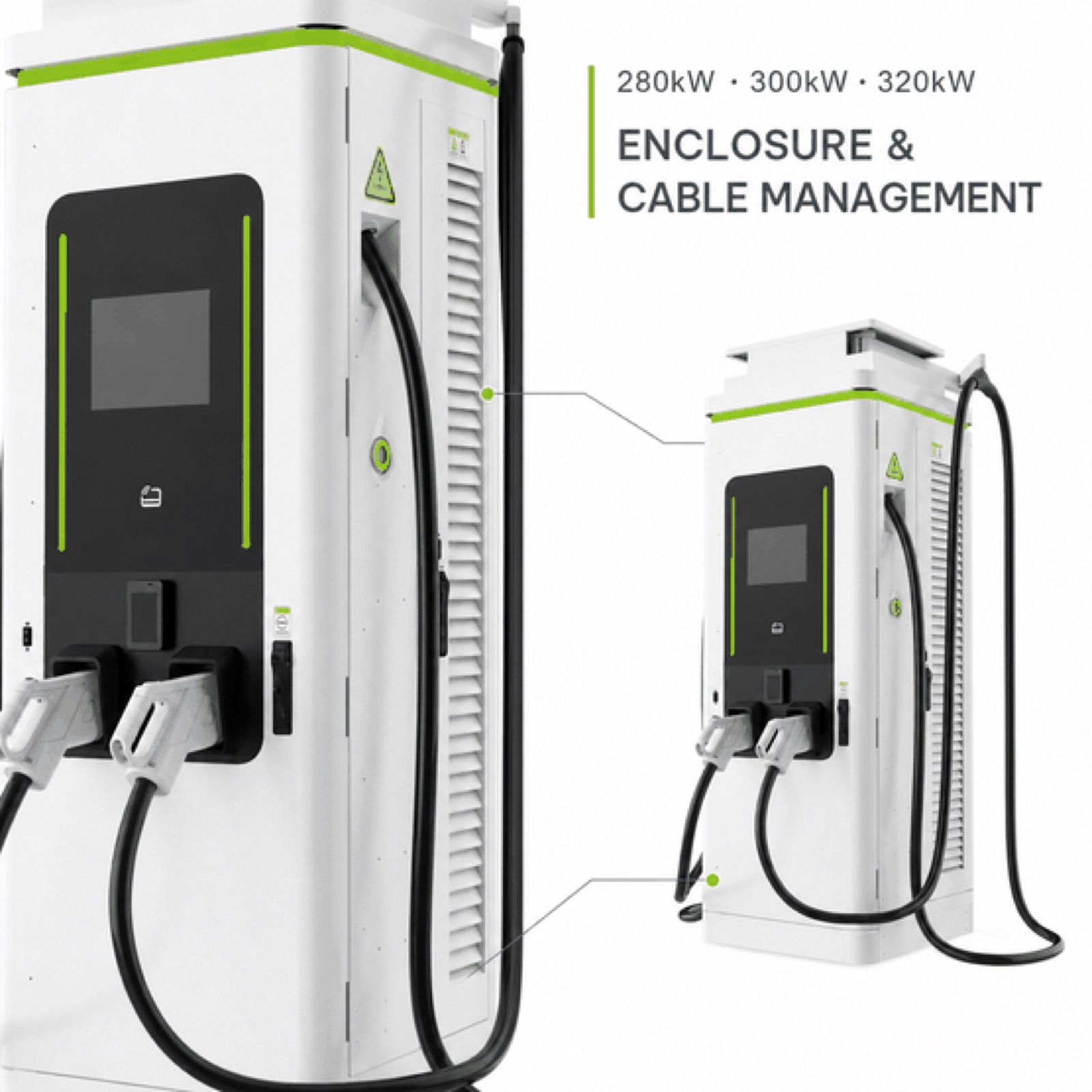 Ultra Rapid DC 160kW 90kW EV Charger Managed Public Port Logistics Charging Smart Operation - Smart, Networked and Payment-Ready DC Charger