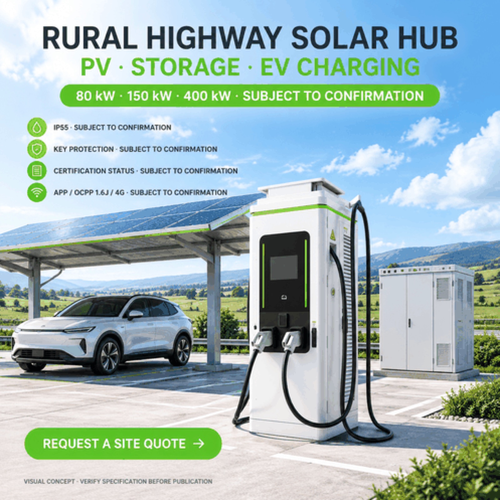 Smart DC Fast 420kW 120kW 160kW Charging Station Arctic Remote Highway Charging Hub Network - Smart, Networked and Payment-Ready DC Charger
