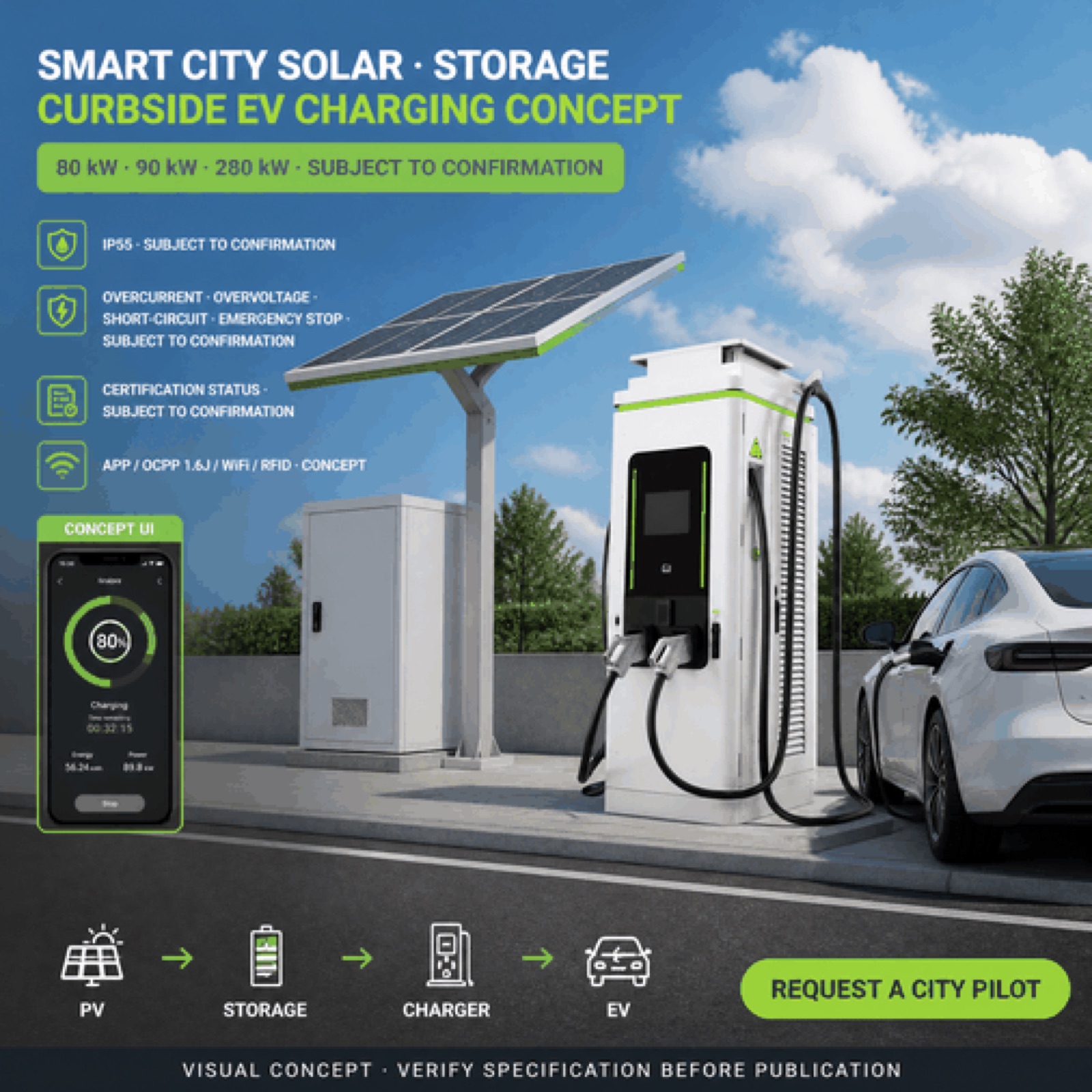 100kW 420kW Highway DC Fast EV Charging Hub Zealand OCPP Hotel Destination Charging Dynamic - Smart, Networked and Payment-Ready DC Charger