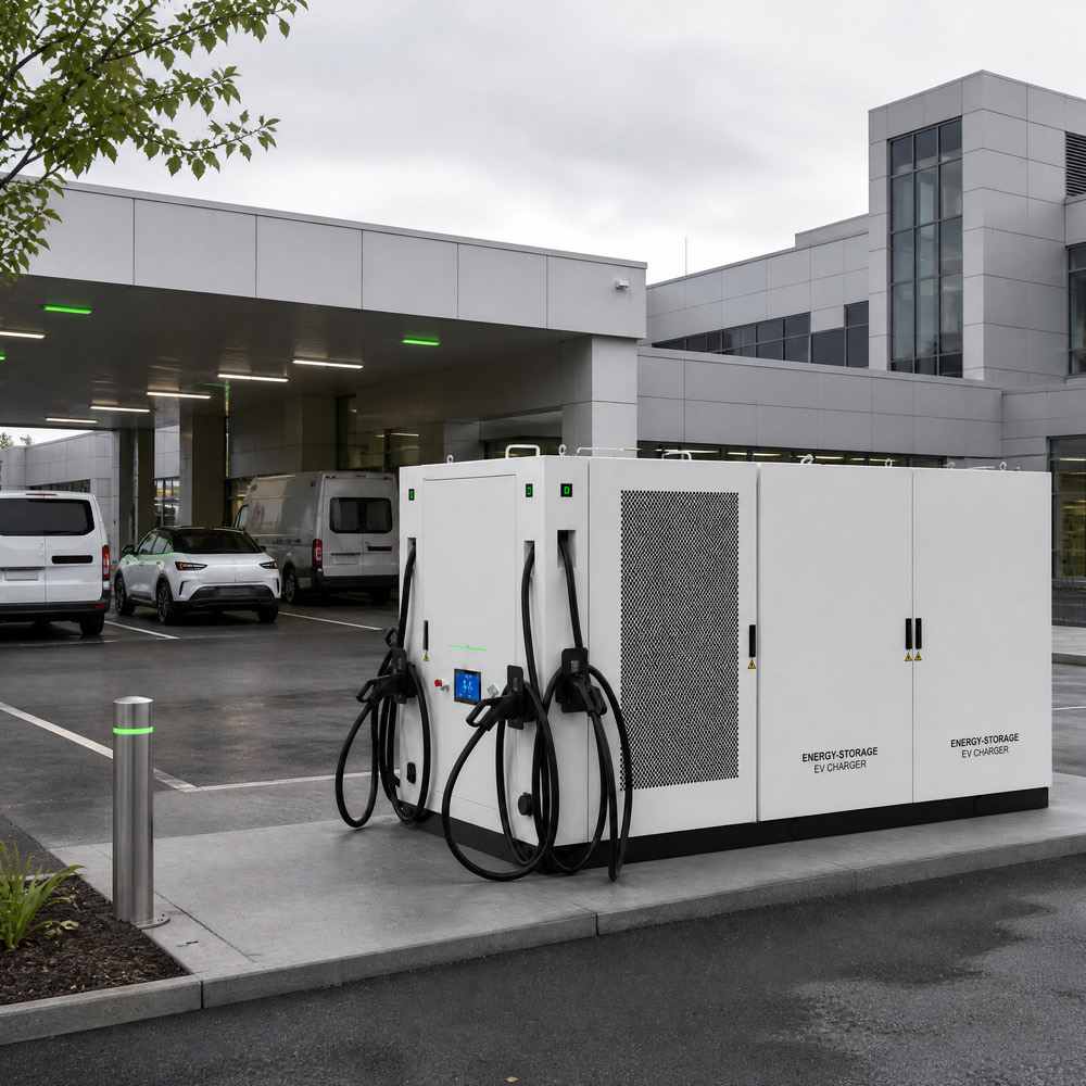 Scalable BESS Battery Energy Storage EV Charging Infrastructure Grid Fast 120kW 241kWh 240kW 260kWh - Integrated BESS and DC Charging Architecture