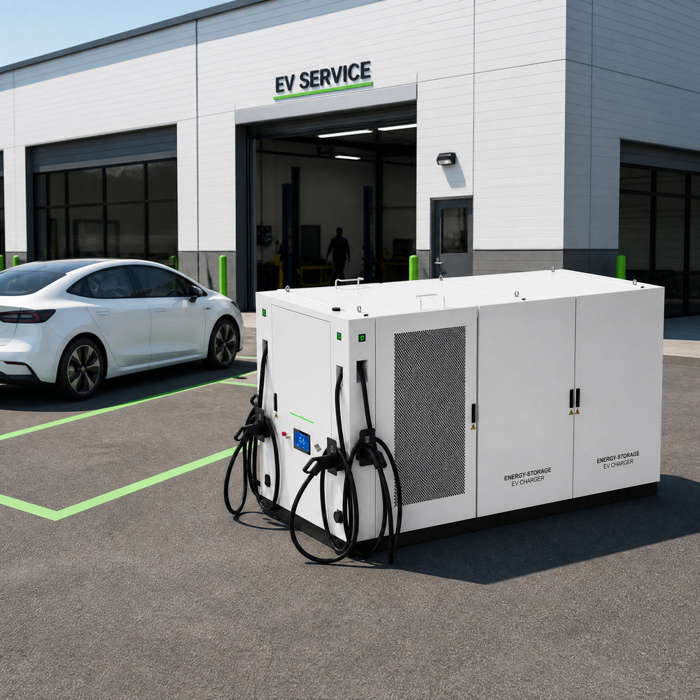 Modular BESS Energy Storage EV Fast Charging System Solar Fleet 960kWh 400kW Fleet Depot - LFP Battery Safety and Long Cycle Life