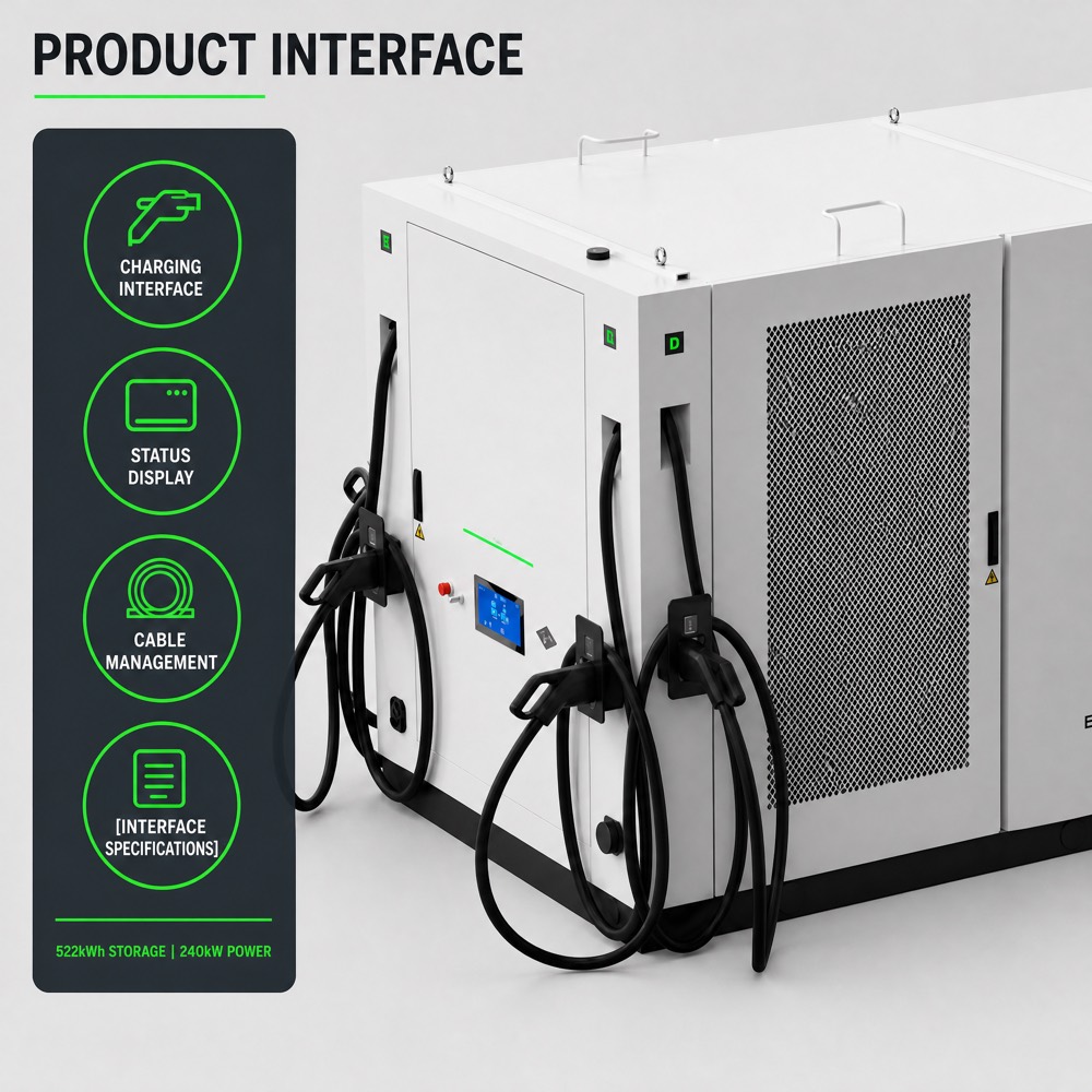 Scalable BESS Battery Energy Storage EV Charging Infrastructure Grid 372kWh 240kW 960kWh 420kW Factory - Solar Integration and Off-Grid Resilience