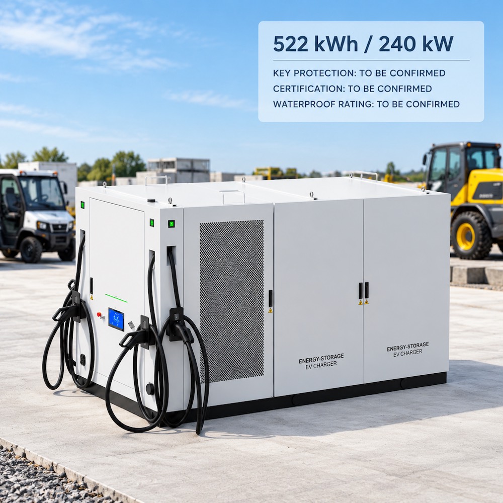 Solar Plus Storage BESS EV Charging Microgrid System Grid Fleet 960kWh 420kW Industrial Deployment - Modular Scalability and Flexible Deployment