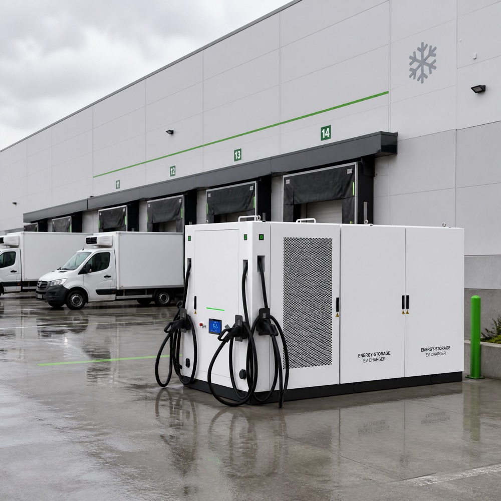 Renewable BESS Solar Storage EV Charging System Firming Fleet 120kWh 60kW 232kWh 120kW Project - Integrated BESS and DC Charging Architecture