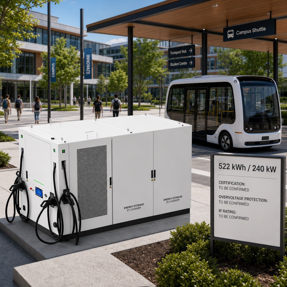 Demand Charge BESS Battery Storage EV Charging System Peak Grid 50kW 93kWh Wholesale Supply - Smart Management, OCPP and Remote Control