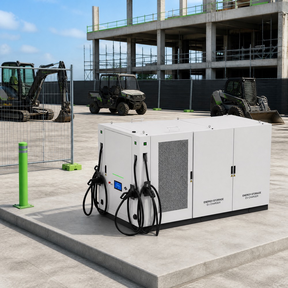 Demand Charge BESS Battery Storage EV Charging System FCAS Solar 372kWh 240kW 960kWh 420kW - Integrated BESS and DC Charging Architecture