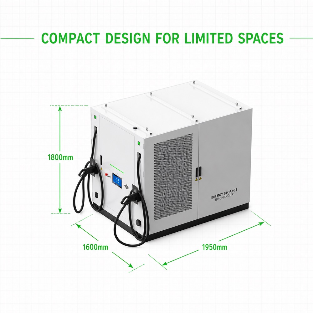 EMS Integrated BESS Energy Storage EV Charging Station V2G Bidirectional 50kW 93kWh 100kW 240kWh - LFP Battery Safety and Long Cycle Life